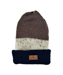 two-tone satin lined beanies