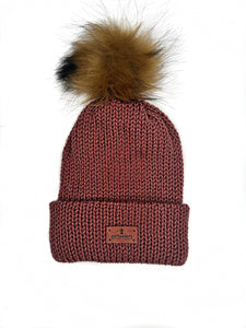 Satin lined Beanies with Pom Pom (Kids)