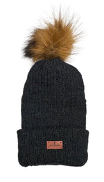 Load image into Gallery viewer, Satin Lined Beanie caps with PomPom
