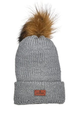 Load image into Gallery viewer, Satin Lined Beanie caps with PomPom
